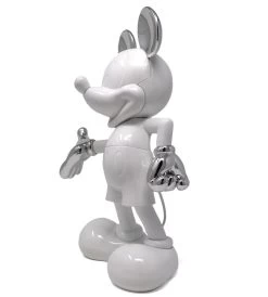 Mickey Welcome - Blanc Laqué Et Chromé Argent -Plus gros. Mieux. Magasin de jouets. 32202