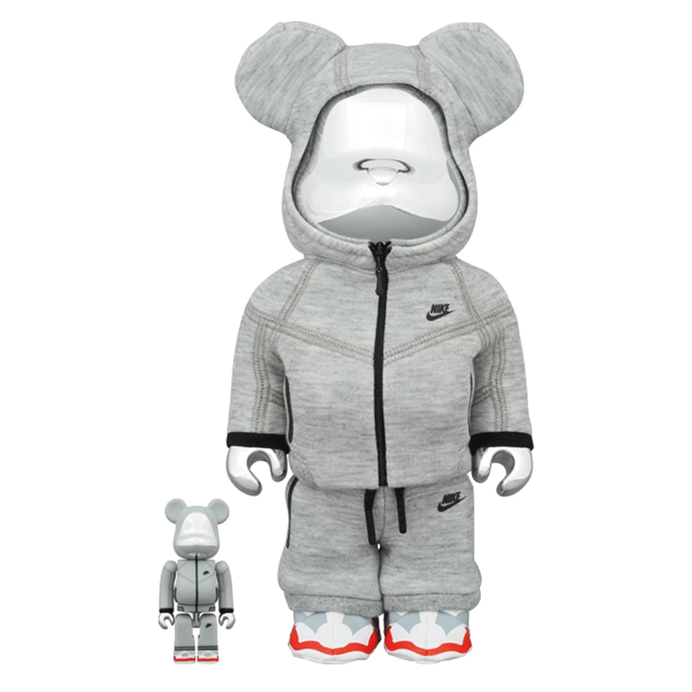 BEARBRICK NIKE TECH FLEECE N98 100% & 400% 3 BEARBRICK NIKE TECH FLEECE N98 100% & 400%