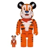 400% + 100% Bearbrick Tony The Tiger Flocky -Plus gros. Mieux. Magasin de jouets. 400 Tony the Tiger Flocky 1