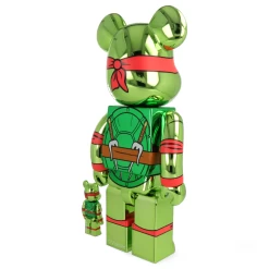 400% + 100% Bearbrick Raphael Chrome Ver. (Tortues Ninja - TMNT) -Plus gros. Mieux. Magasin de jouets. 400chromeraphtmnt22