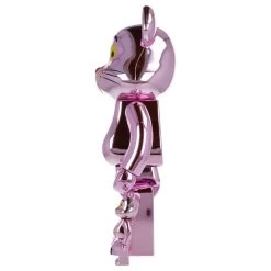 400% + 100% Bearbrick La Panthère Rose - Chrome Version -Plus gros. Mieux. Magasin de jouets. 400pinkpantherchrome23