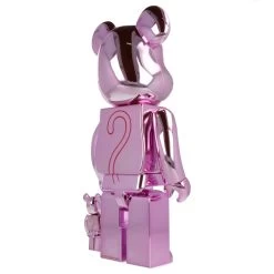 400% + 100% Bearbrick La Panthère Rose - Chrome Version -Plus gros. Mieux. Magasin de jouets. 400pinkpantherchrome26