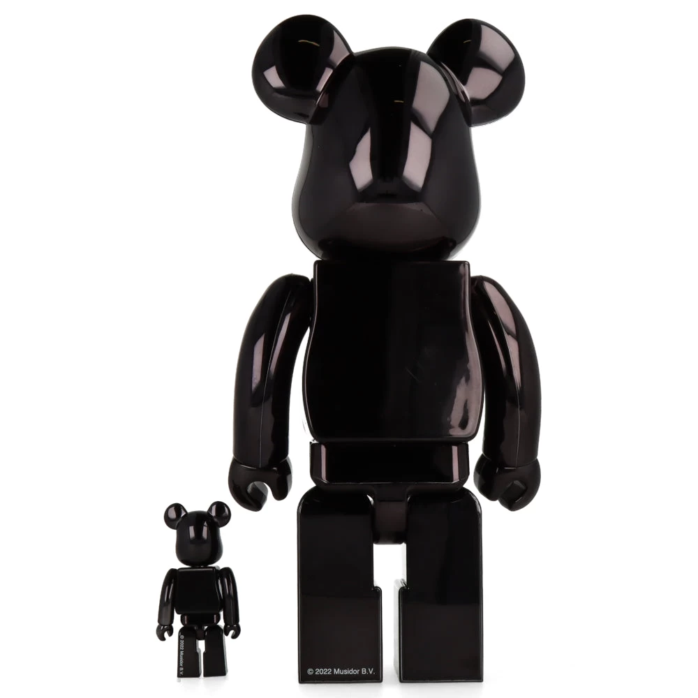 400% + 100% Bearbrick The Rolling Stones Lips & Tongue - Black Chrome Ver. 7 400% + 100% Bearbrick The Rolling Stones Lips & Tongue - Black Chrome Ver. – Image 5