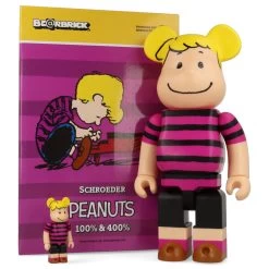 400% + 100% Bearbrick Schroeder - (Peanuts) -Plus gros. Mieux. Magasin de jouets. 400schroeder30