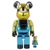 400% + 100% Bearbrick Minion Stuart Chrome Ver. -Plus gros. Mieux. Magasin de jouets. 400stuartchrome19