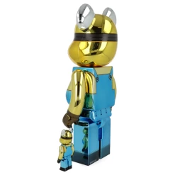 400% + 100% Bearbrick Minion Stuart Chrome Ver. -Plus gros. Mieux. Magasin de jouets. 400stuartchrome22