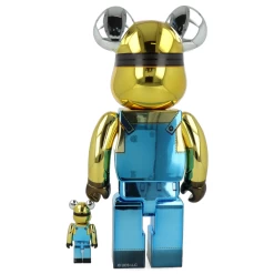 400% + 100% Bearbrick Minion Stuart Chrome Ver. -Plus gros. Mieux. Magasin de jouets. 400stuartchrome23