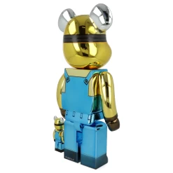 400% + 100% Bearbrick Minion Stuart Chrome Ver. -Plus gros. Mieux. Magasin de jouets. 400stuartchrome24