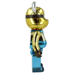 400% + 100% Bearbrick Minion Stuart Chrome Ver. -Plus gros. Mieux. Magasin de jouets. 400stuartchrome25