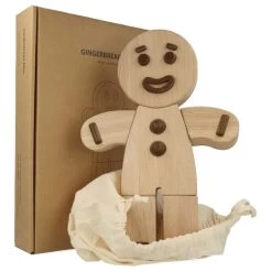 Gingerbread Man Natural Oak - Large -Plus gros. Mieux. Magasin de jouets. 52879
