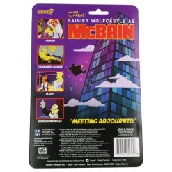 SUPER7 Commando Mcbain - ReAction Figure ( The Simpsons) -Plus gros. Mieux. Magasin de jouets. 55784