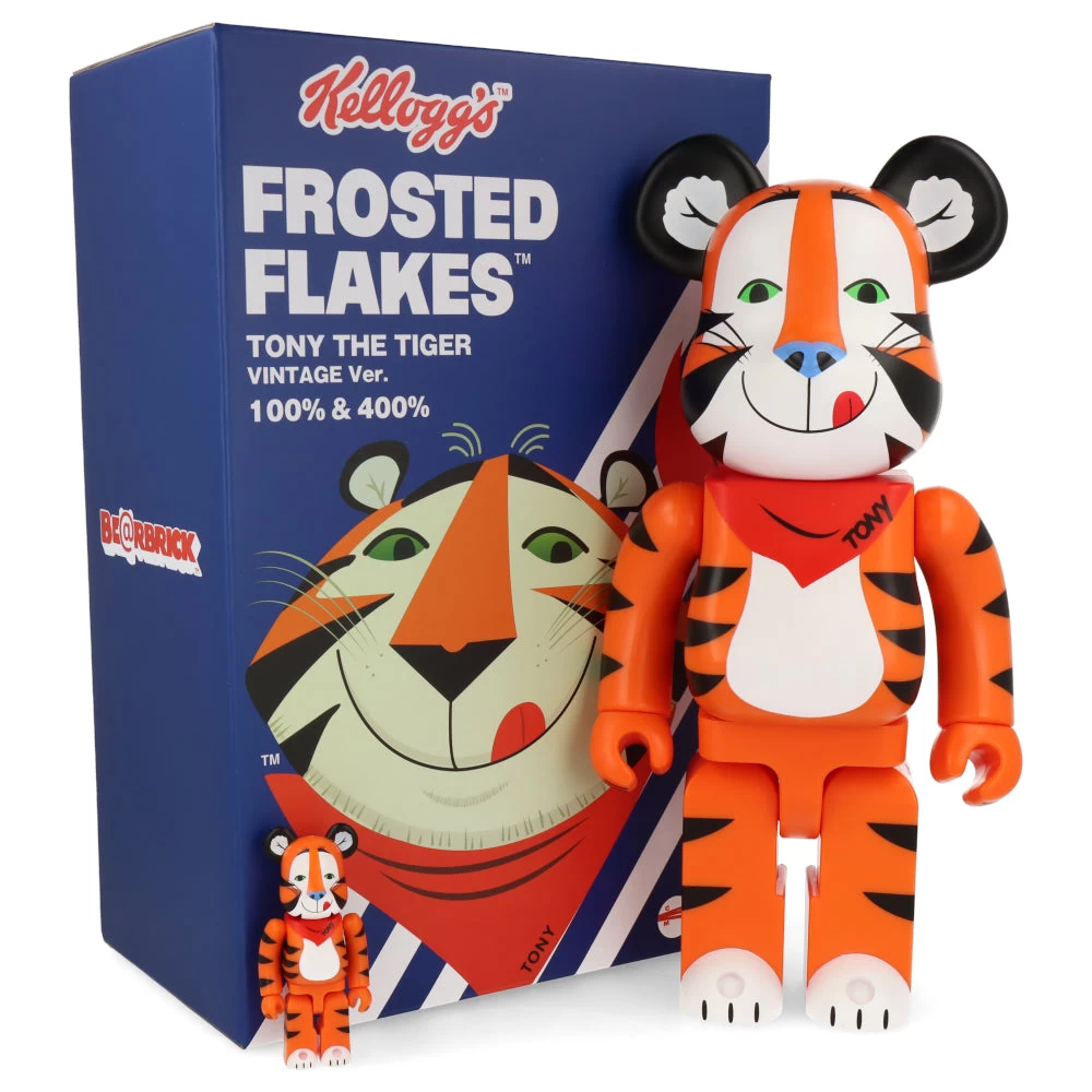 400% + 100% Bearbrick Tony Le Tigre - (Vintage Version) 4 400% + 100% Bearbrick Tony Le Tigre - (Vintage Version) – Image 2