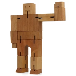 Cubebot - Small - Natural -Plus gros. Mieux. Magasin de jouets. cubebotmoyen96