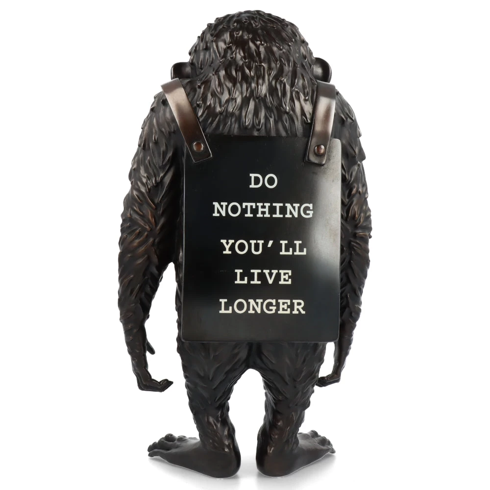 Monkey Sign Bronze Statue 2 - Banksy X Medicom Toy 7 Monkey Sign Bronze Statue 2 - Banksy X Medicom Toy – Image 5