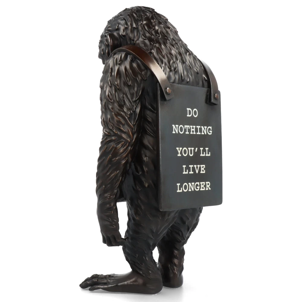 Monkey Sign Bronze Statue 2 - Banksy X Medicom Toy 8 Monkey Sign Bronze Statue 2 - Banksy X Medicom Toy – Image 6