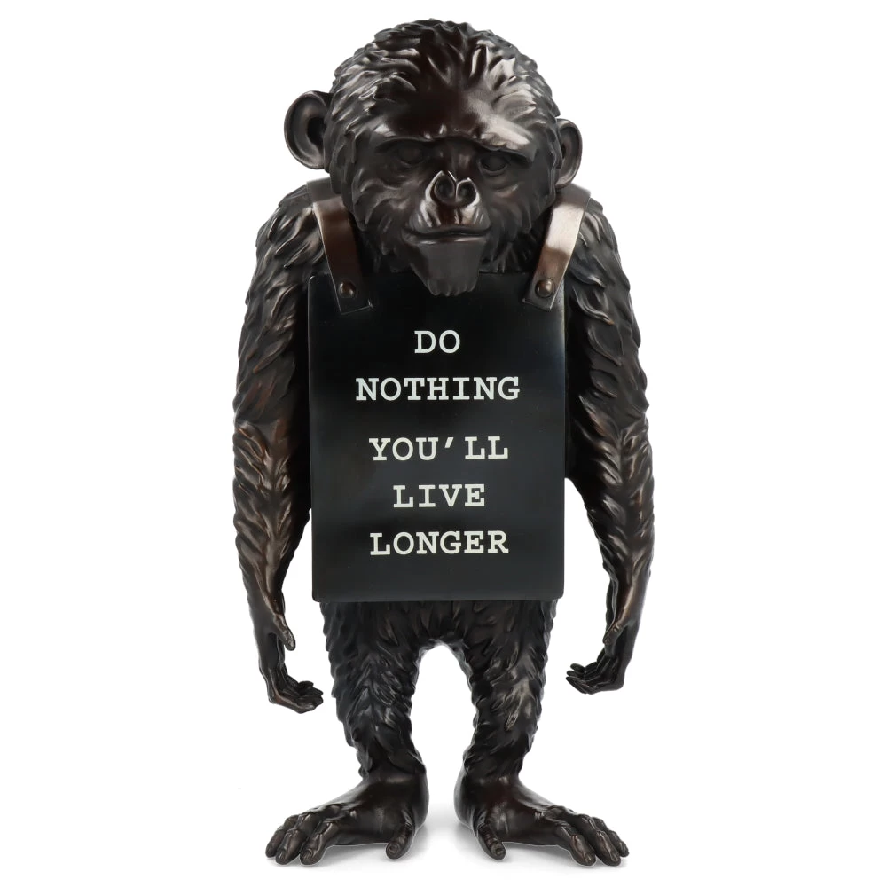 Monkey Sign Bronze Statue 2 - Banksy X Medicom Toy 3 Monkey Sign Bronze Statue 2 - Banksy X Medicom Toy