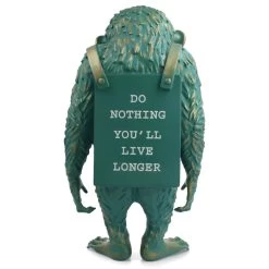 Monkey Sign Bronze Statue - Banksy X Medicom Toy -Plus gros. Mieux. Magasin de jouets. monkeysignbronzevert14