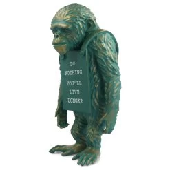 Monkey Sign Bronze Statue - Banksy X Medicom Toy -Plus gros. Mieux. Magasin de jouets. monkeysignbronzevert17
