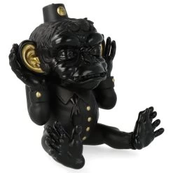More Evil Monkeys - Black - Set De 3 Pièces -Plus gros. Mieux. Magasin de jouets. nomoremonkeysblackandgold59