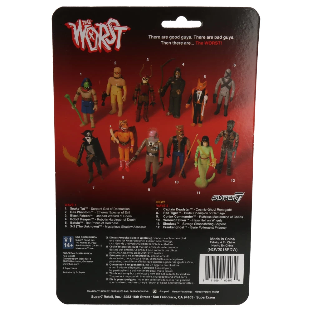 SUPER7 Snake Shedusa (Color 2) - The Worst - ReAction Figure 5 SUPER7 Snake Shedusa (Color 2) - The Worst - ReAction Figure – Image 3